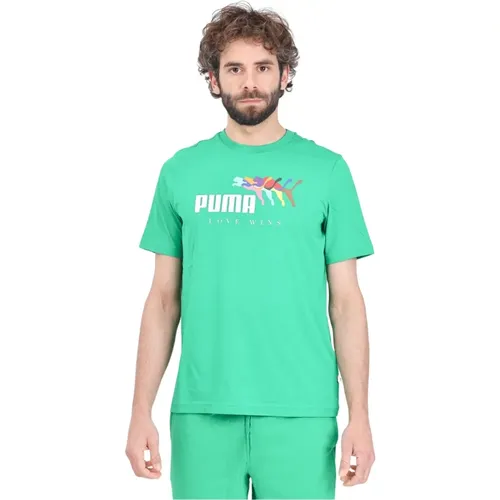 T-Shirts , Herren, Größe: L - Puma - Modalova