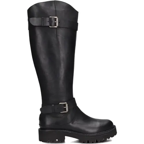 Schwarze Leder Marjorie Baker Stiefel - Shabbies - Modalova