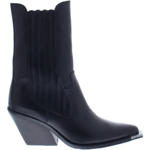 Schwarze Damen Stiefeletten , Damen, Größe: 41 EU - Bronx - Modalova