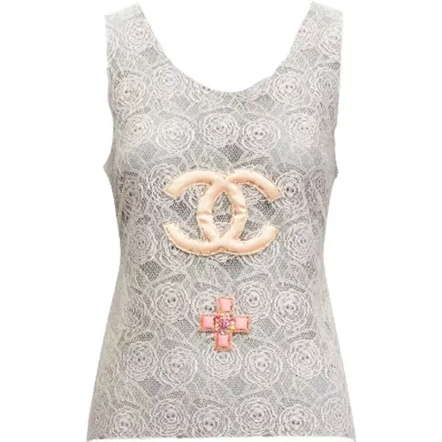 Pre-owned Cotton tops , female, Sizes: M - Chanel Vintage - Modalova