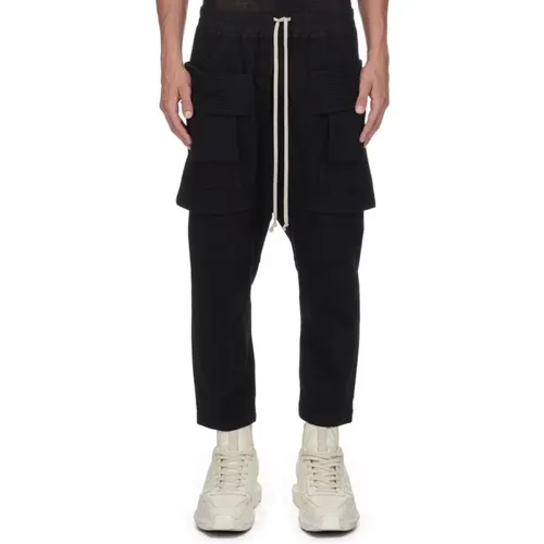 Cargo Cropped Drawstring Hose , Herren, Größe: XS - Rick Owens - Modalova