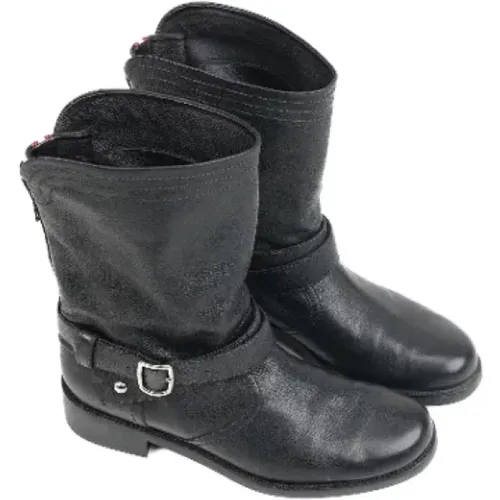 Pre-owned Leather boots , female, Sizes: 7 UK - Bally Pre-owned - Modalova