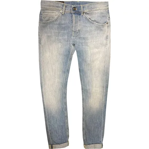 Slim-Fit Blu Wash Jeans , Herren, Größe: W33 - Dondup - Modalova