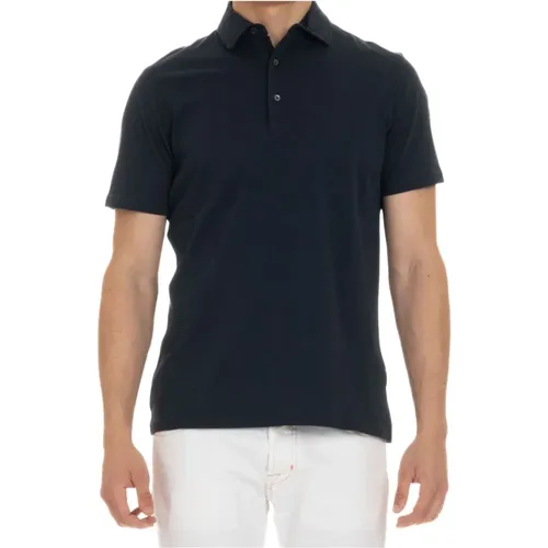 Cotton Jersey Polo Shirt , male, Sizes: L, M, S - Aspesi - Modalova