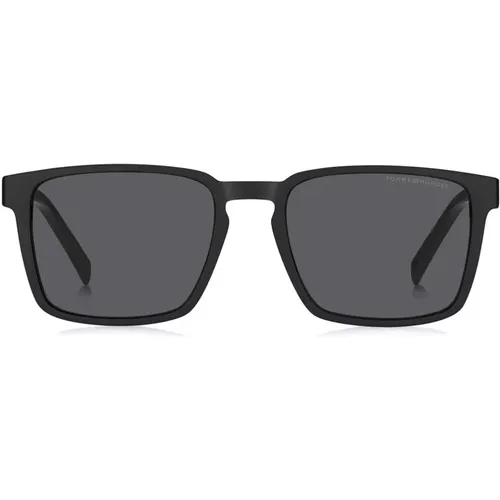 Matte /Grey Sunglasses TH 2088/S , male, Sizes: 55 MM - Tommy Hilfiger - Modalova