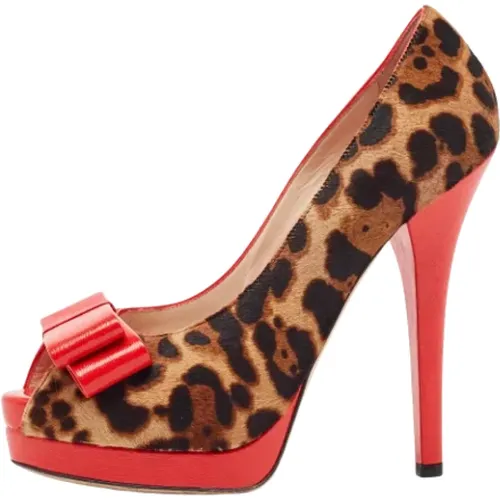 Pre-owned Fabric heels , female, Sizes: 7 UK - Fendi Vintage - Modalova