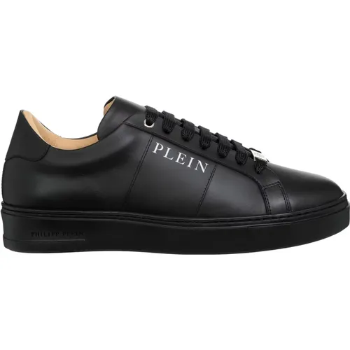 Plain Low-top Lace-up Sneakers , male, Sizes: 9 UK, 10 UK, 8 UK, 6 UK - Philipp Plein - Modalova