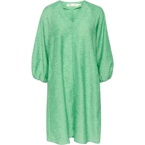 Emerald Dress with Puff Sleeves , female, Sizes: XL - InWear - Modalova