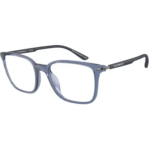 Blaues Gestell Sonnenbrille Modell Ea3242U - Emporio Armani - Modalova