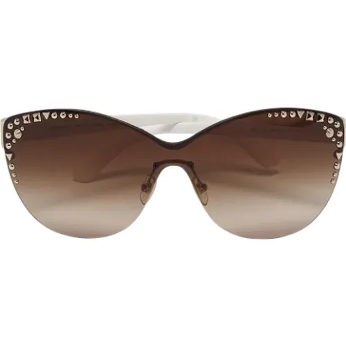 Pre-owned Acetate sunglasses , female, Sizes: ONE SIZE - Versace Pre-owned - Modalova