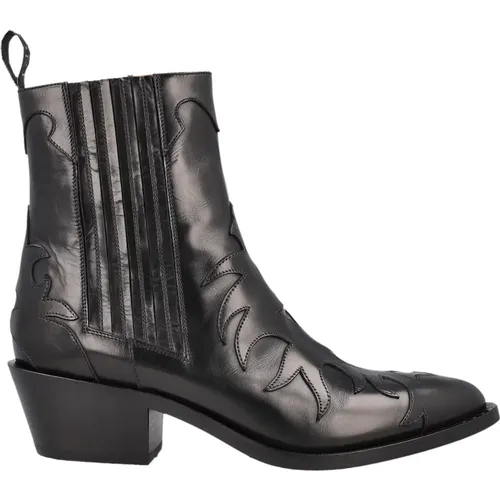 Nero Ankle Boots for Women , female, Sizes: 5 UK, 3 UK, 4 1/2 UK, 6 UK, 4 UK, 5 1/2 UK - Sartore - Modalova