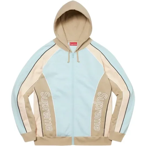 Limited Edition Hooded Zip Up Sweatshirt Pale Blue , male, Sizes: L, 2XL, S, XL - Supreme - Modalova