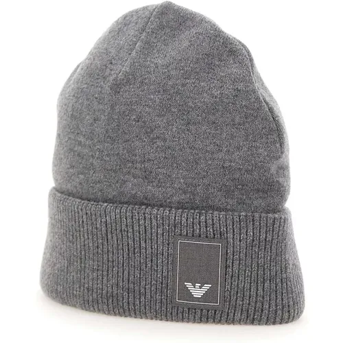 Grey Stylish Hats , male, Sizes: L, M - Emporio Armani - Modalova