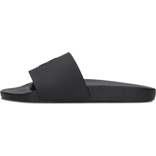 Herren Slide Sandalen , Herren, Größe: 44 EU - Ralph Lauren - Modalova