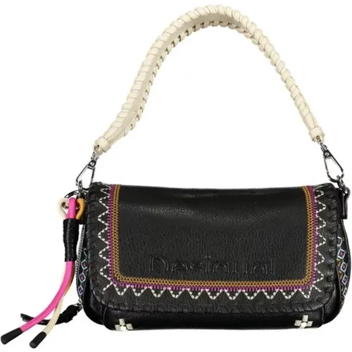 Versatile Handbag with Contrast Details , female, Sizes: ONE SIZE - Desigual - Modalova