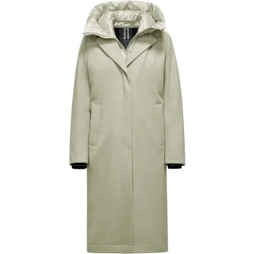 Womens Long Coat with Detachable Front , female, Sizes: XS, XL, S, L - BomBoogie - Modalova