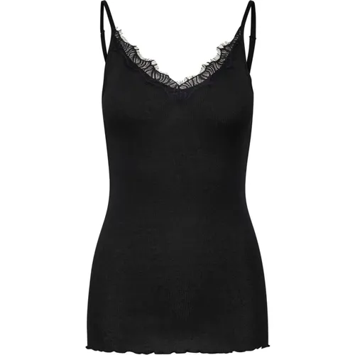 Mayasz Strap Top Schwarz Spitze , Damen, Größe: 2XL - Saint Tropez - Modalova