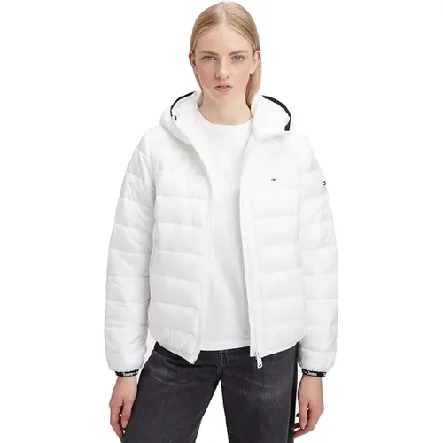 Gesteppte Tape-Kapuzenjacke , Damen, Größe: XL - Tommy Hilfiger - Modalova