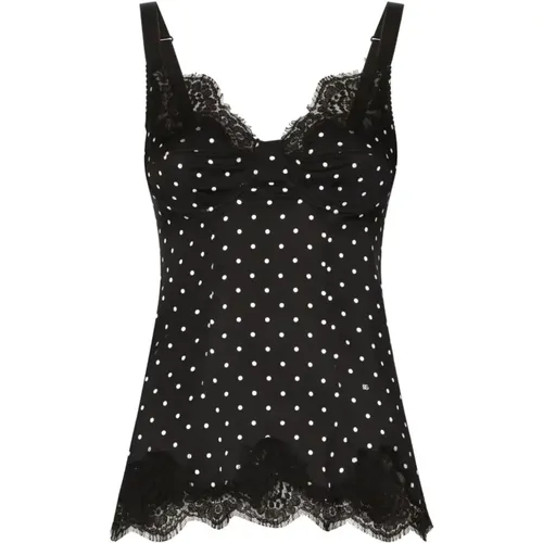 Underwear Top with Bra , female, Sizes: XS, L - Dolce & Gabbana - Modalova