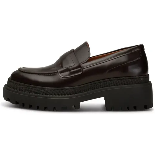 Iona Chunky Loafer - Bordeaux High Shine , Damen, Größe: 38 EU - Shoe the Bear - Modalova