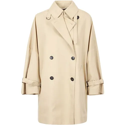Short Cotton Trench Coat , female, Sizes: M, S, L, XS - Max Mara Weekend - Modalova
