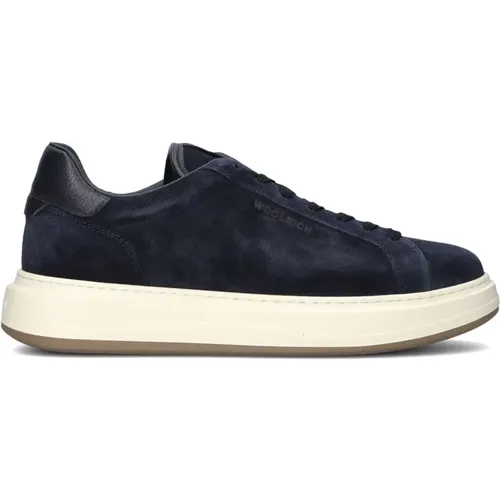 Suede Court Sneakers Men , male, Sizes: 7 1/2 UK, 7 UK, 8 UK, 10 UK, 5 UK, 6 UK - Woolrich - Modalova