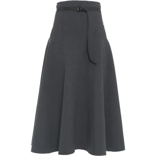 Grey Skirt Aw24 Hand Wash , female, Sizes: S - Norma Kamali - Modalova