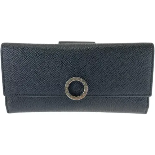 Pre-owned Leather wallets , male, Sizes: ONE SIZE - Bvlgari Vintage - Modalova