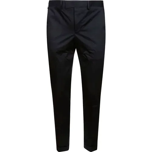 Slim Cotton Trousers with Crease , male, Sizes: 2XL, 3XL, 5XL, 4XL - PT Torino - Modalova