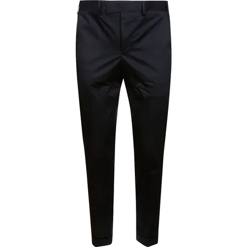 Slim Cotton Trousers with Crease , male, Sizes: 2XL, 3XL, S, 5XL, 4XL - PT Torino - Modalova