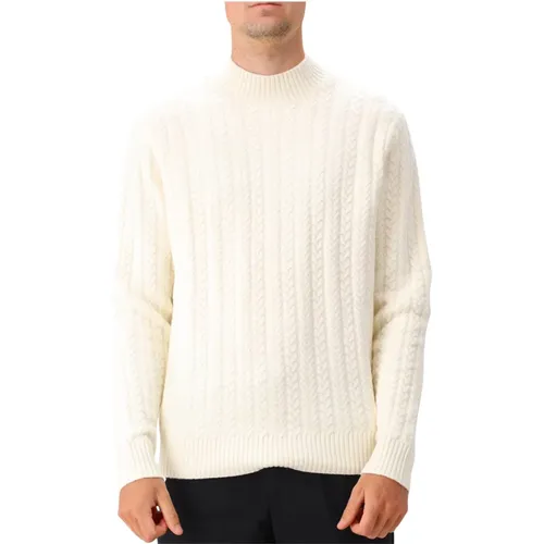 Beiger Zopfstrickpullover , Herren, Größe: L - drykorn - Modalova