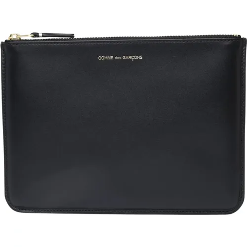 Schwarze Lederclutch - Comme des Garçons - Modalova