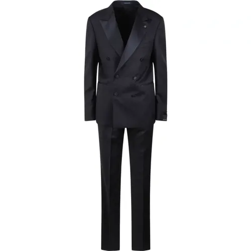 Double-Breasted Wool Tailored Suit , male, Sizes: XL, M, S - Tagliatore - Modalova