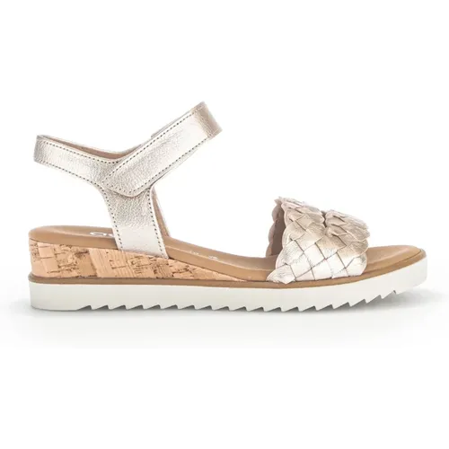 Iridescent Leather Sandals Gabor - Gabor - Modalova