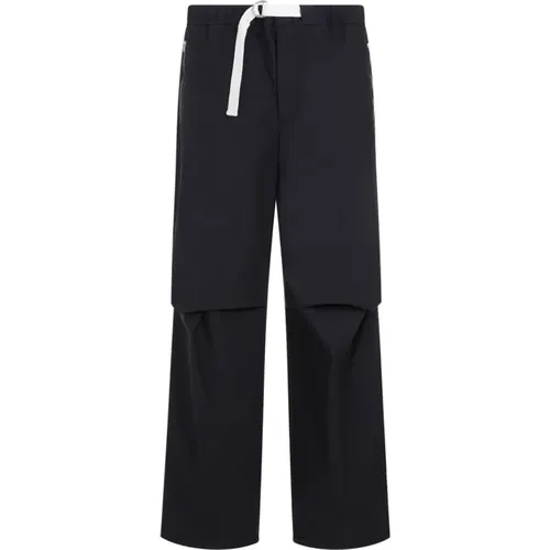 Marineblaue Hose , Herren, Größe: XL - Jil Sander - Modalova