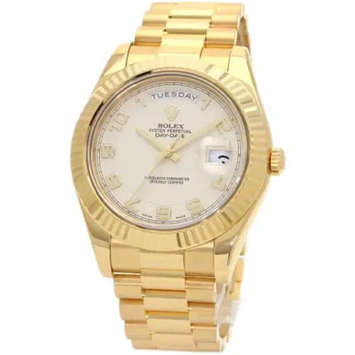 Pre-owned Stainless Steel watches , female, Sizes: ONE SIZE - Rolex Vintage - Modalova