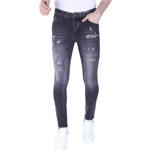 Jeans für Männer mit Rips Slim Fit -1099 , Herren, Größe: W32 - Local Fanatic - Modalova