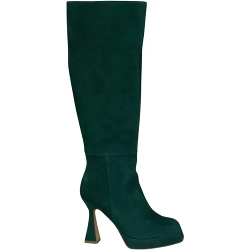Square Toe Leather Ankle Boot , female, Sizes: 8 UK, 4 UK, 7 UK, 5 UK, 2 UK, 3 UK, 6 UK - Alma en Pena - Modalova