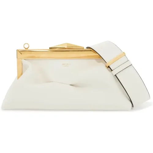 Diamantrahmen Leder Clutch - Jimmy Choo - Modalova