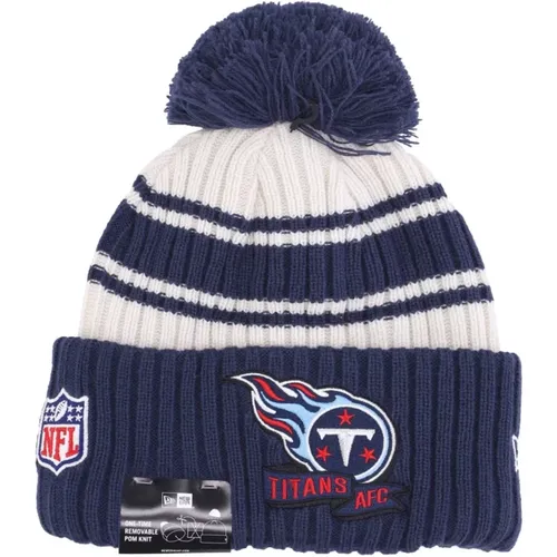 Tennessee Titans Pom Pom Beanie Hat - new era - Modalova