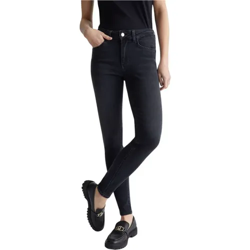 Schwarze Gemstone Skinny Jeans , Damen, Größe: W29 - Liu Jo - Modalova