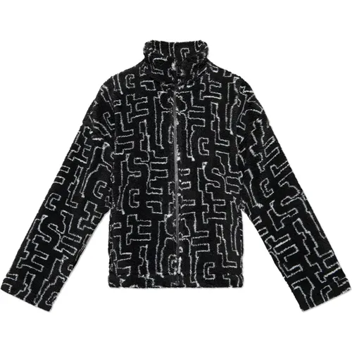 ‘S-Luck’ Fleece-Sweatshirt , Herren, Größe: 2XL - Diesel - Modalova