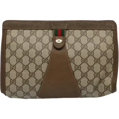 Pre-owned Canvas clutches , female, Sizes: ONE SIZE - Gucci Vintage - Modalova