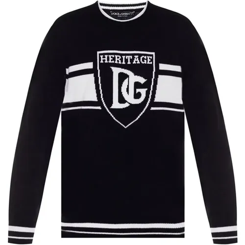 Luxurious Cashmere Sweater , male, Sizes: M - Dolce & Gabbana - Modalova