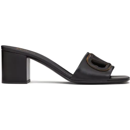 VLogo Signature Sandals , female, Sizes: 2 1/2 UK, 3 1/2 UK - Valentino Garavani - Modalova