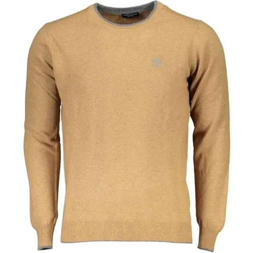 Elegant Round Neck Sweater Fibers , male, Sizes: 2XL, 3XL, S - North Sails - Modalova