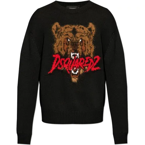 Wool sweater , male, Sizes: XL, L, M - Dsquared2 - Modalova