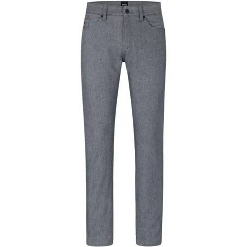 Graue Slim Fit Jeans , Herren, Größe: W35 - Hugo Boss - Modalova