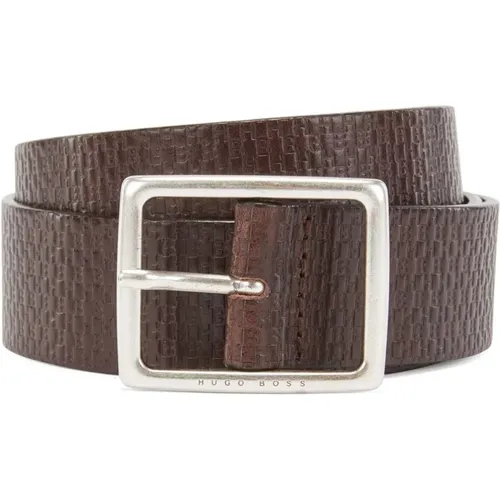 Monogram Belt , male, Sizes: 90 CM, 100 CM, 110 CM - Hugo Boss - Modalova