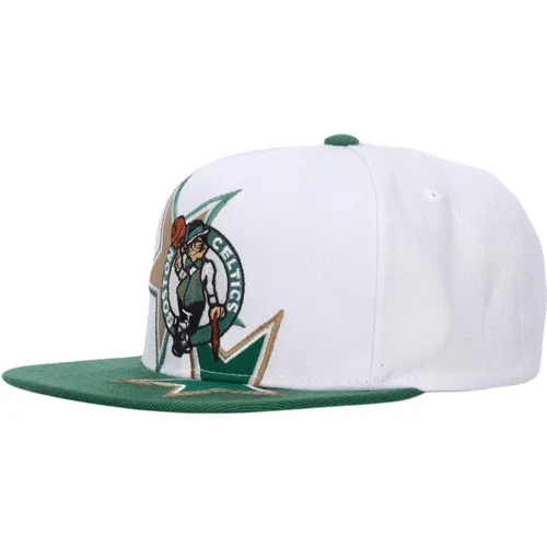 Boston Celtics Snapback Cap , male, Sizes: ONE SIZE - Mitchell & Ness - Modalova